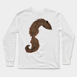 Copper Fox Doodle Long Sleeve T-Shirt